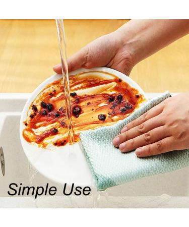 Streak-Free Miracle Cleaning Cloths- Reusable Fish-Scale Streak Free Glass Cleaning Cloth for Glass Dishes Mirrors (5 pcs) - Buy Online on GoSupps.com