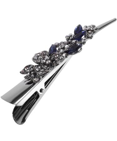 Beavorty hair hair accessories Metal Cymbidium decorative hair clips French fine fancy barrettes for women's hair hairpin crystal Hair up duck billed hair clips women hair jewelry Picture 1