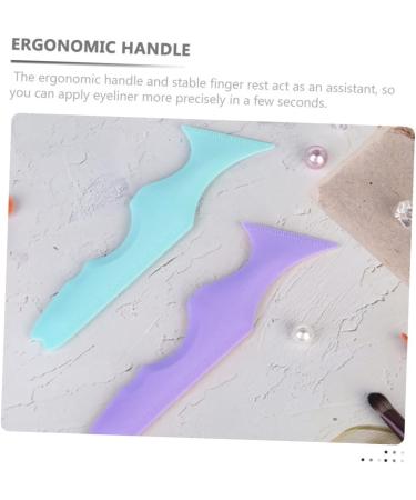 Didiseaon 2pcs Silicone Beauty Ruler Eye Shadow Eyeshadow Guide Aid Eyeliner Stencils Blindfold - Buy Online on GoSupps.com