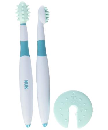 NUK Grins and Giggles Training Toothbrush Set  Blue