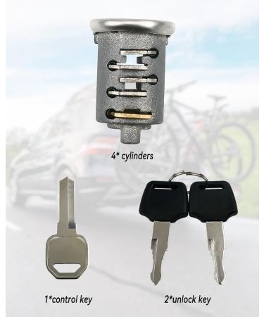 TIKSCIENCE 4 Pack Yakima Car Roof Rack System SKS Lock Cylinders - Includes 4 Cores, 2 Keys, 1 Control Key - Buy Online on GoSupps.com