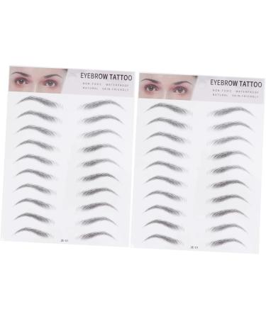 DOITOOL 6 Pcs 3d Eyebrow Stickers 3d Imitation Eyebrow Natural Artificial Eyebrow Women's Cosmetic Template ze001x3pcs Blackx3pcs - Buy Online on GoSupps.com