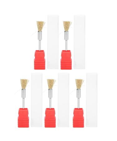 5pcs Brass Wire Brush for Drill - Nail Drill Cleaning & Grinding Head Manicure Tool - International Shipping Available - Buy Online on GoSupps.com