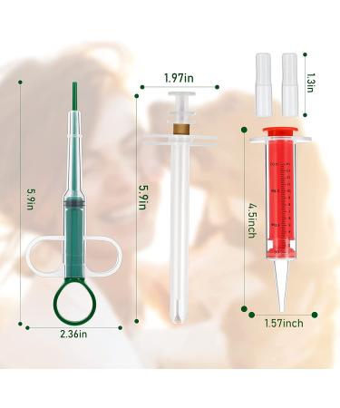 Pet Cat and Dog Pill Shooter Syringe Dispenser - Reusable Liquid Feeding for Small Animals | 3 Styles - Buy Online on GoSupps.com