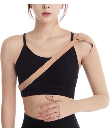 Buy Lymphedema Compression Arm Sleeve - Post Mastectomy Support for Edema Relief (XL-Left - Buy Online on GoSupps.com