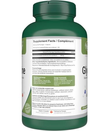 VORST Glycine Supplement 800mg 3 x 120 Vegan Capsules | Pure Glycine Powder Pills | 3 Bottles 360 count (Pack of 1) - Buy Online on GoSupps.com