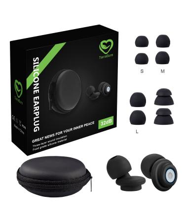 Ear Plugs for Sleeping Noise Cancelling - Super Soft Silicone Reusable Earplugs Hearing Protection Noise Reduction Ear Plugs for Sleep  Snoring  Travel  Studying  Noise Sensitivity & Flights - 32dB - Buy Online on GoSupps.com