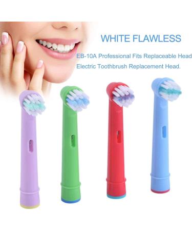 EB-10A Professional Replacement Toothbrush Heads for Children - Soft Bristles 8 Pieces (2 Cards) - Compatible with Oral-B - Buy Online on GoSupps.com