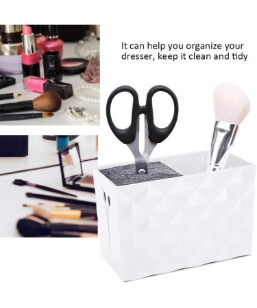 Salon Scissors Holder Rack Scissors Holder Box Professional Shear Holder Combs Clips Organizer Storage Box Hairdressing Tools Accessories Case for Hair Stylists and Hairdressers(White) - Buy Online on GoSupps.com