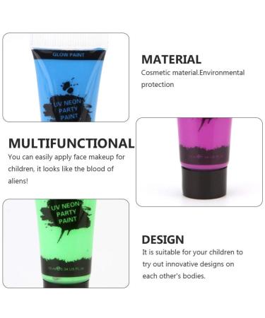 Beaupretty Glow-in-the-Dark Makeup Box - 8PCS Neon Halloween Face Kit with Stencils | International Shipping - Buy Online on GoSupps.com