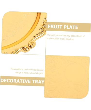 Alipis Iron Cake Pan Jewelry Tray Decor Bread Tray Ring Dish Tray Fruit Tray Platter Snack Storage Rack - Buy Online on GoSupps.com