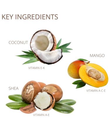 Real Fruit Body Shea Mango Coconut Whipped Body Buttercream - 100% Pure & Natural Cold-Pressed Leaping Bunny Certified Cruelty-Free Organic and Vegan - 3.38 Ounce | 100 ml 3.38 Ounce (Pack of 1) - Buy Online on GoSupps.com