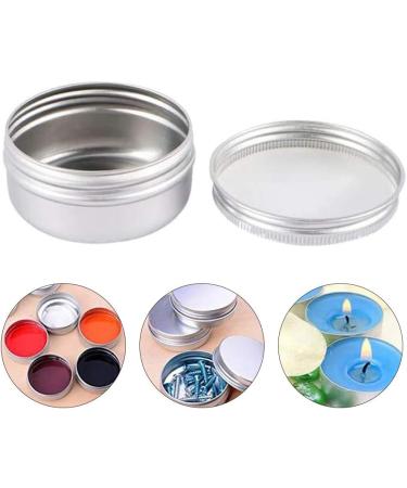 10 PCS 50ml Aluminum Tin Jars Balm Containers Travel Jars Containers Cosmetics Containers Pots Empty Cosmetic Containers with Screw Cap Lid for DIY Crafts Cosmetics Salve Cream Candle Lip Balm Travel - Buy Online on GoSupps.com