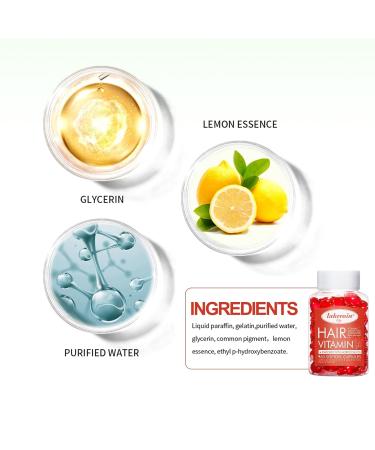 60 Pcs Hair Treatment Serum Oil Capsules - Rinse-Free Conditioning & Repair Formula with Vitamins Keratin Lemon Essence & Glycerin - Buy Online on GoSupps.com