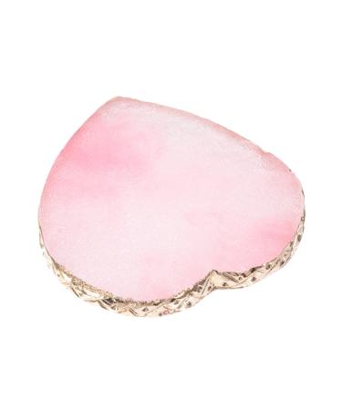 SOIMISS Palette de M lange en R sine de C ur Taille Moyenne pour Manucure et Maquillage Professionnel ou Personnel Outil Multifonction pour Nail Art et Pr sentation de Couleurs Roses