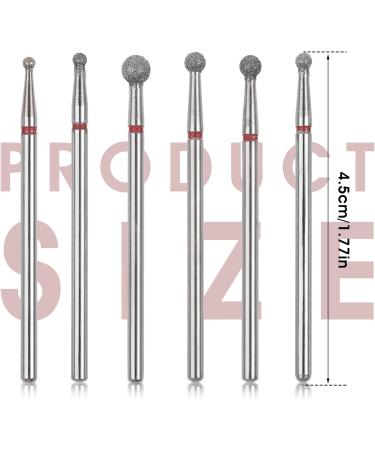 Lusofie 6Pcs Nail Drill Bits for Cuticle Clean and Gel Polishing - Professional Safety Cuticle Bits for Electric Nail File - 3/32'' Manicure & Pedicure Tools - Buy Online on GoSupps.com