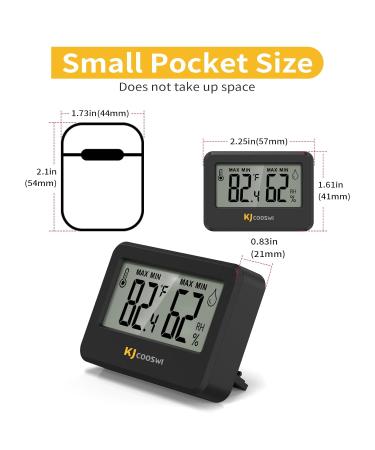 4PC Mini Digital Hygrometer & Thermometer Set - Reptile Indoor & Outdoor Temperature & Humidity Meter for Greenhouse Garden Closet & Guitar Case - Buy Online on GoSupps.com