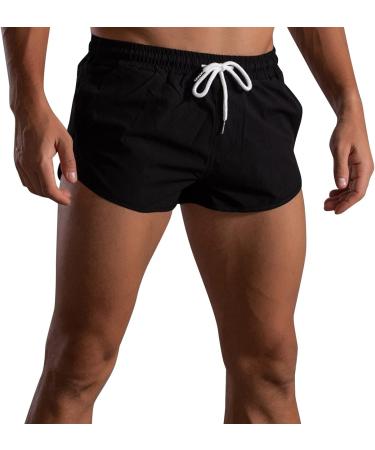 UBST Men's Swim Trunks - Black 3X-Large | 3 Inch Inseam Beach Shorts for Summer Vacation - Buy Online on GoSupps.com