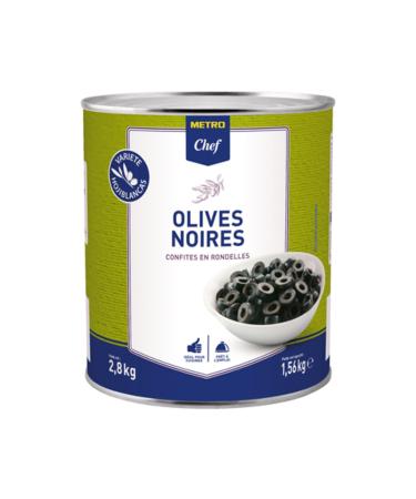 METRO Chef Black olives in slices 2.8 kg