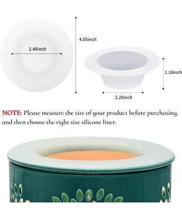ASAWASA 2 Pcs Wax Warmer Silicone Liner - No Mess, No Scrape Scented Wax Removal - Reusable & Long Lasting - 2.2 inch Diameter - Plug in Wax Warmer - Buy Online on GoSupps.com
