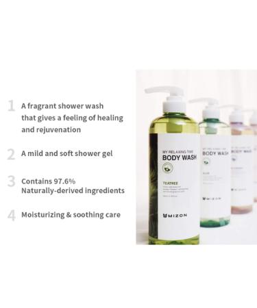 MIZON TEA TREE Body Wash (27 oz) - Nourishing Moisturizing Formula for Soft Soothe Skin | Deep Hydration & Long-Lasting Care - Shop Internationally - Buy Online on GoSupps.com