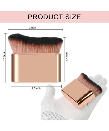 Self Tanner Brush | Portable Self Tanner Applicator & Blending Makeup Brush for Face Neck Body | Rose Gold - Buy Online on GoSupps.com