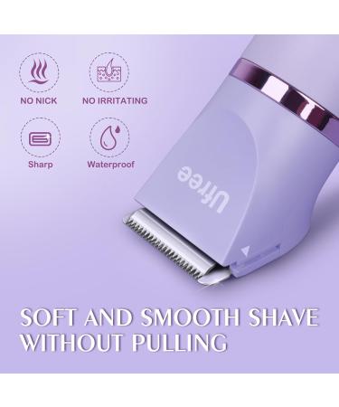Ufree Bikini Trimmer for Women | Rechargeable Waterproof Electric Razor & Shaver for Legs & Body Hair - Purple - Buy Online on GoSupps.com