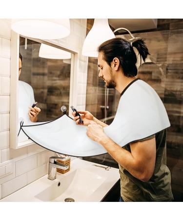 Beard Bib Apron for Easy Shaving & Grooming - Non-Stick Waterproof Beard Hair Catcher for Men | Great Father's Day Gift - Buy Online on GoSupps.com