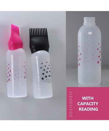 Poitemsic 3pcs 6oz Hair Color Oiling Bottles with Root Comb - Squeeze Applicator for Hair Coloring, Dye, Bleaching & Care | Hair Oiling Bottles with Dots - Style 1 - Buy Online on GoSupps.com