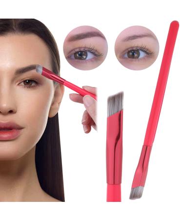 2Pcs Multi-Function Eyebrow Brush Set for Smoky Makeup and Hairline Drawing - Easy to Clean Red Brushes - Buy Online on GoSupps.com