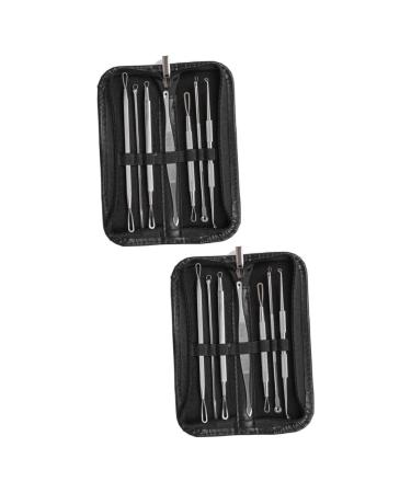 NOLITOY 14 Pcs Blackhead Removal Tool Extractor Stainless Steel 1 count (Pack of 1)