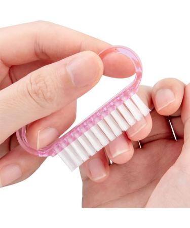 8-Piece Plastic Handle Nail Brush Set for Toes and Nails Cleaning - Buy Online on GoSupps.com