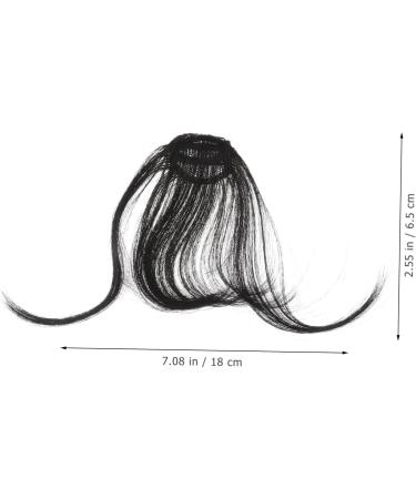 POPETPOP Piece Scisors Scissors Clip in Hair Bangs Brown Wig with Bangs Black Ponytail Wig Human Hair Clip in Extensions French Hair Pin Cosplay Curtain Upper Clip Bang Clip Miss Tassel medium Black - Buy Online on GoSupps.com