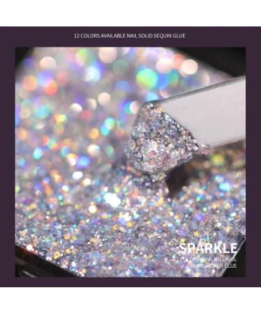 3g/Bottle Non-Flowing Solid Glitter Gel Polishing UV Nail Polish Glue Painting Manicure Gel Paste Japanese-Style Glue Sequins - (Color: GJ0093-01) - Buy Online on GoSupps.com