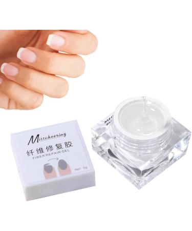Nail Repair Gel - 5g Phototherapy Nail Gel Nail Strengthener Glue - Multifunctional Nails Solid Builder Nail Extension Gel Glue Clear Healthy Nail Strengthener for Weak Nails Wynott - Buy Online on GoSupps.com