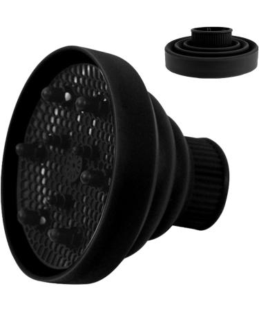 Nxbuynef Hair Dryer Attachment - Foldable Silicone Hair Dryer Nozzle Heat Resistant Soft Blow Dryer Accessory Multifunctional Hair Styling Supplies for Girls black - Buy Online on GoSupps.com