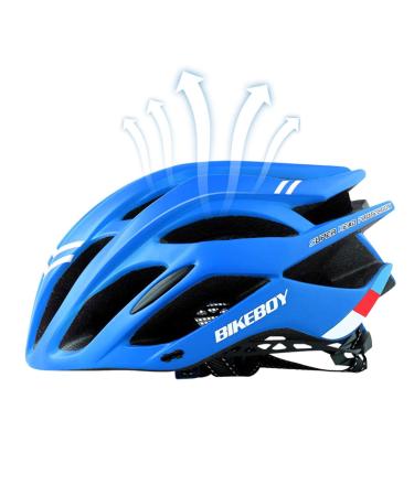 Lingjiong bicycle head protection |Flexible bicycle head for adults with moisturizing feed - light bicycle head covering for adults men and women bicycle helmets and accessories Captain Edition - blue