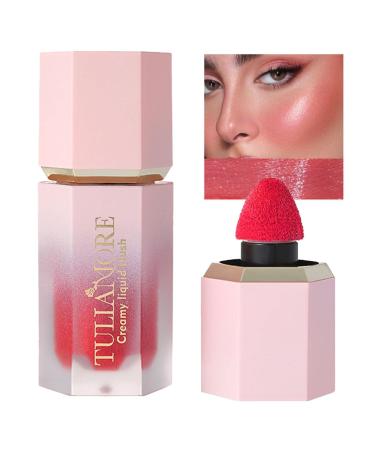 Liquid Waterproof Super Dewy Liquid Stick - Cream Face Natural Smudgeproof Long-Wearing Cream for Lips Eyes Cheek Fulenyi 07#