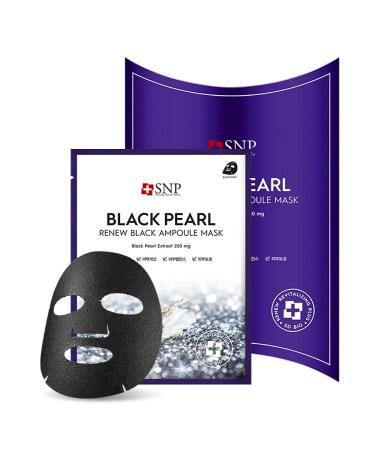 SNP Black Pearl Renew Black Ampoule Mask 10 Sheets 0.84 fl oz (25 ml) Each