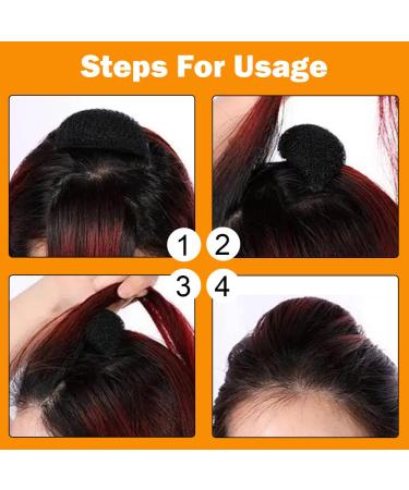 Fluffy Hair Clip & Volume Pillows - 2PC Set for Perfect Updos | Sponge Hair Accessories - Buy Online on GoSupps.com