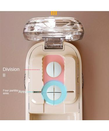 Adjustable Pill Cutter Splitter for Small & Large Pills - Accurate Cutting & Storage Solution | International Shipping Available - Buy Online on GoSupps.com