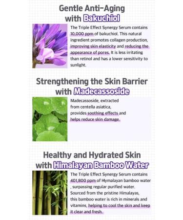 freemay Triple Effect Synergy Serum 50 ml / 1.69 fl oz Hydrating Facial Serum with Bakuchiol & Hyaluronic Acid - Buy Online on GoSupps.com