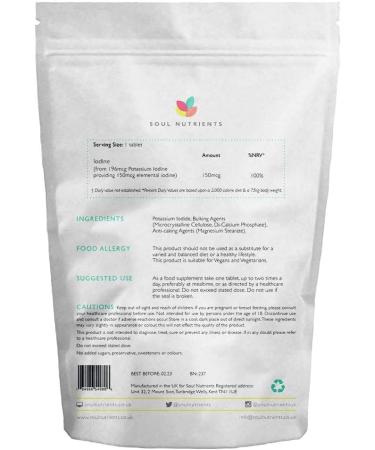 Iodine - 120 Tablets - 150mcg - Buy Online on GoSupps.com