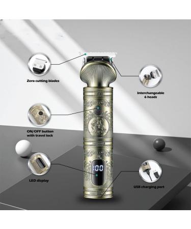 6 in 1 Professional Hair Clippers & Grooming Kit - Rechargeable Metal Trimmer Nose & Body Shaver for All - International Shipping Available - Buy Online on GoSupps.com