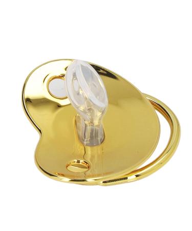 Golden Letter Infant Pacifier | Portable Silicone Toddler Pacifier with Exquisite Rhinestone (Letter N) | Safe & Fashionable - Buy Online on GoSupps.com