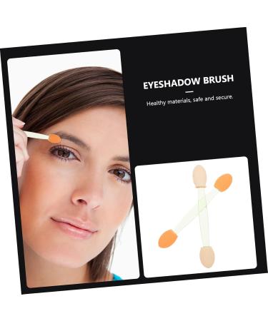 Gogogmee 100pcs Double Ended Eyeshadow Brush Cosmetic Applicator Sponge Eyeshadow Stick Dual-side Makeup Tool Eye Makeup Applicator Latex Sponge Cosmetic Tool Makeup Brush 6.5x1.3cm Green - Buy Online on GoSupps.com
