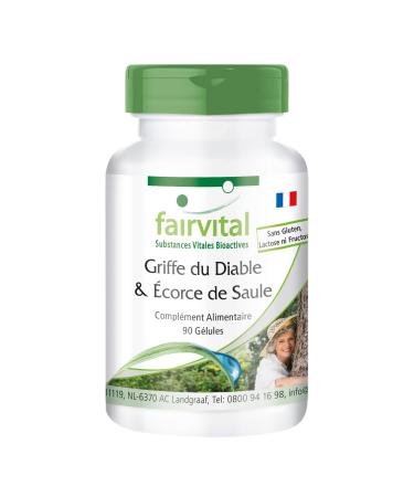 Fairvital | Devil's claw and willow bark VEGAN - 90 capsules - 1.2% and 15% salicin harpagosides