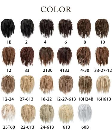 Hair Bun Hairpiece for Women Synthetic Fake Hair Messy Bun Chignon Elastic Flexible Band Scrunchy Scrunchie Curly Hairpiece Synthetic Extension Hair Chignons(Jet black) - Buy Online on GoSupps.com