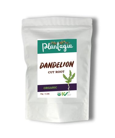 Plantagia Dandelion Root Cut Organic - 1kg / 2.2 Pounds 500+ Servings