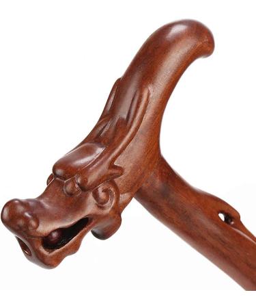 Cane Elderly Crutches Solid Wood Walking Stick Fine Carving Faucet Handle Implied Auspicious Elderly Supplies Walker 92 cm (36.22 inches) Long Can be truncated as Needed Interesting Bathing in - Buy Online on GoSupps.com